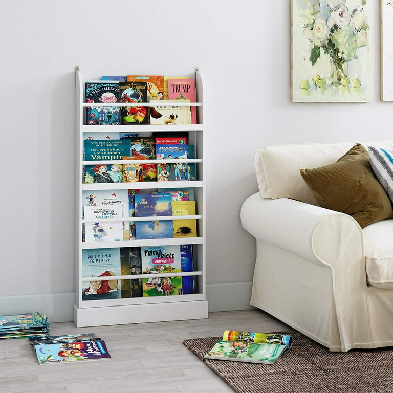 Homfa 4-Tier Kids Bookshelf, Wall Mounted Children¡¯s Bookcase Rack Fl –  homfafurniture