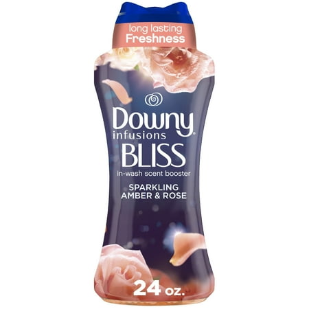 Downy Infusions Bliss Laundry Scent Booster Beads, Amber and Rose Scent, 24 oz
