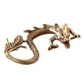 thumbnail image 2 of simhoa Brass Dragon Figurine Animal Collection Art Decor Bookshelf Sitting Ornament, 2 of 8