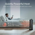 thumbnail image 5 of Oscillating Digital Ceramic Tower Heater for Home with Adjustable Thermostat, Timer and Remote Control, 23 Inches, 1500W, Silver, 755320, 5 of 5