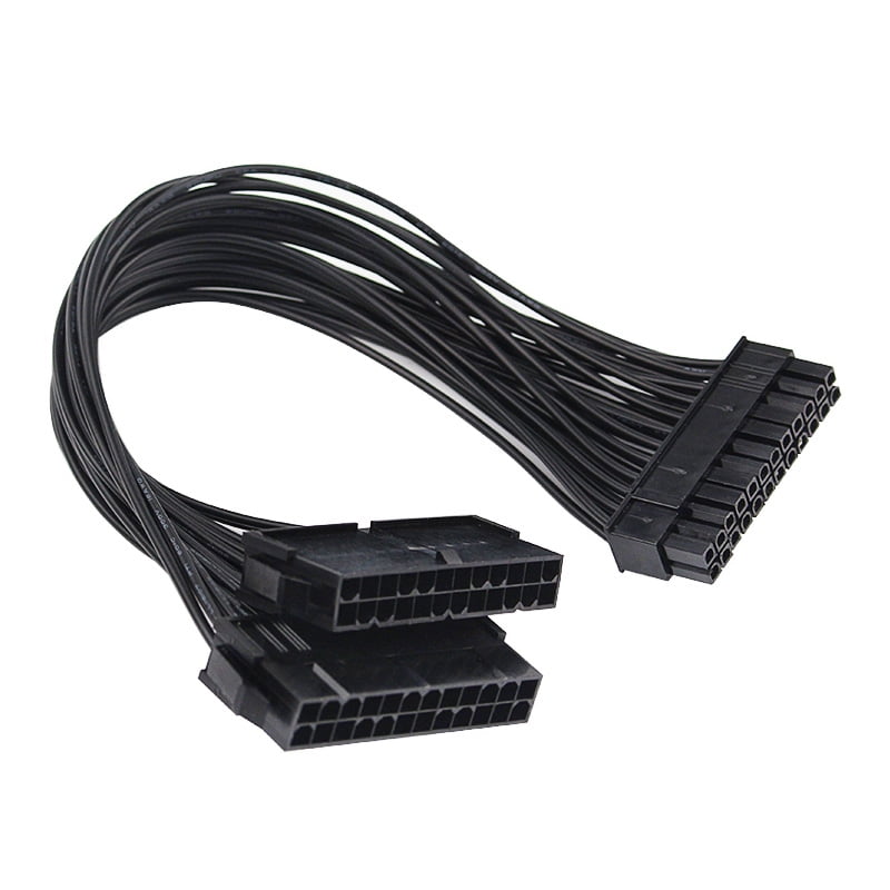 PC Desktop ATX Dual PSU 24 PIN Power Supply Sync Starter Extender Cable Board LO 