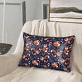 thumbnail image 3 of Bingfone Vintage Blue Fox Family Print Satin Pillowcase for Hair - Standard Size with Zipper Silky & Soft Pillow Covers,20x30 Inches-No pillow core, 3 of 8
