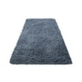 thumbnail image 3 of AuroraX Shaggy Bedroom Area Rug Non-Slip Backing Super Soft Gray Bath Rug Minimalist 23x62 Inch Solid Scandinavian, 3 of 3