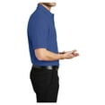 thumbnail image 3 of Yellow Rooster Male Silk Touch Polo Men Extended T-Shirts Mediterranean Blue S, 3 of 7