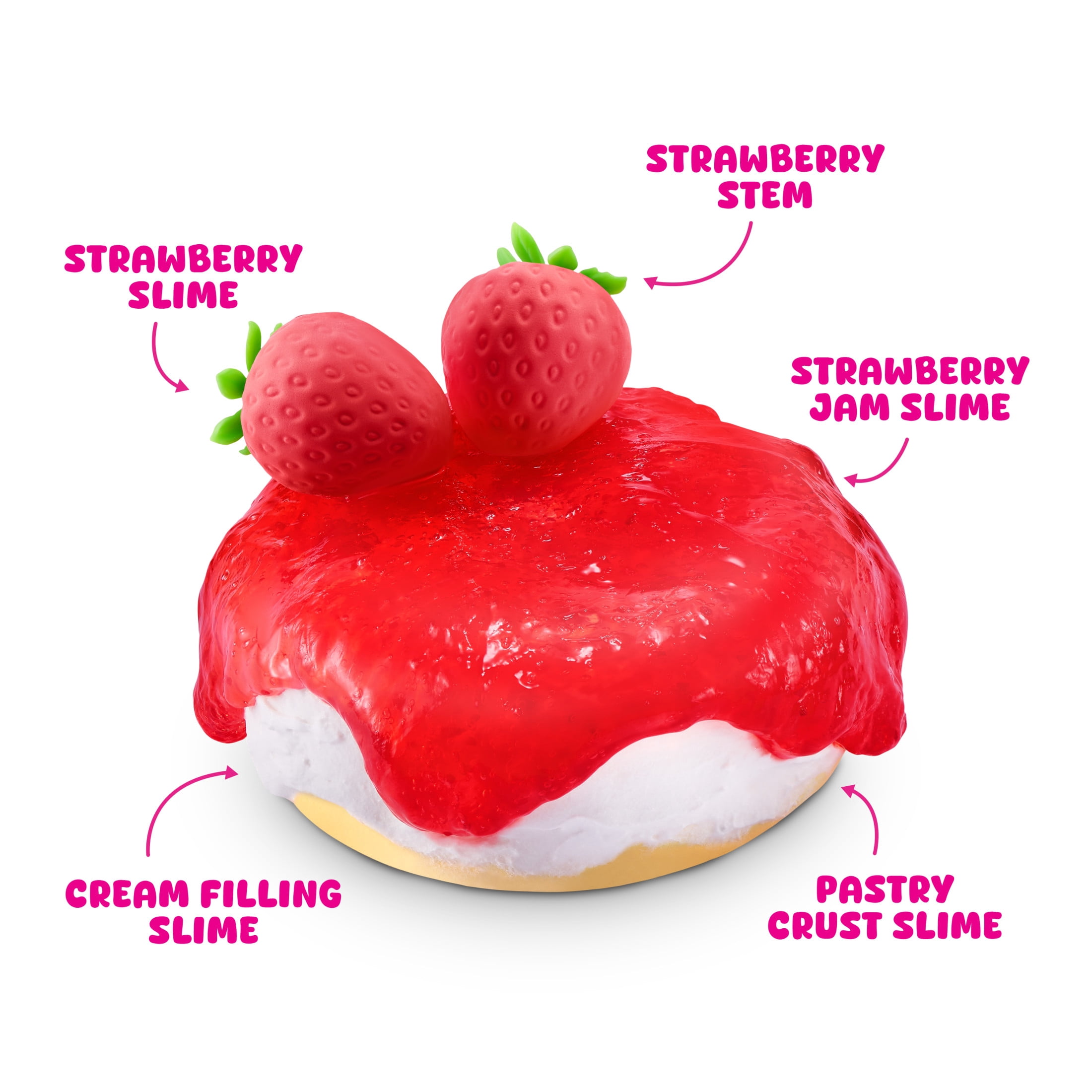 Slime Mart Small Bag Strawberry Cheesecake Pretend Play Food Themed DIY Slime Craft Toys by ZURU