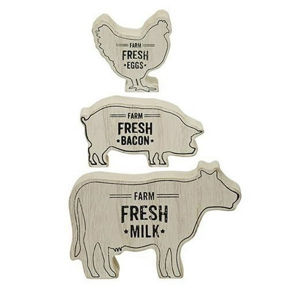3/Set Cow Pig Chicken Stack