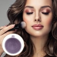 thumbnail image 2 of Unique Bargains Hand-held Makeup Brush Cleaner 1 Pc Dark Purple, 2 of 6