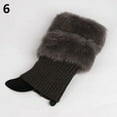 thumbnail image 1 of Manchettes de Bottes Côtelées en Fourrure Mode Automne Hiver pour Femmes, 1 of 11