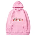thumbnail image 5 of 2024 Hot Oversized Sweatshirt for Women in Clearance Womens Fashion Casual Valentines Day Printing Long Sleeve Tops Hoodie Sweatshirts Fall Clothes, Pink L, 5 of 5