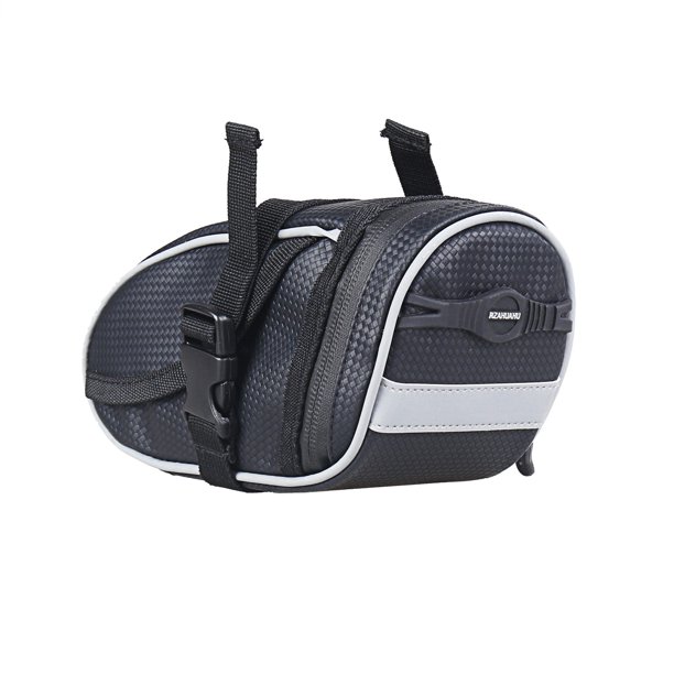 Bolsa para sillín de bicicleta, bolsa trasera para ciclismo debajo del asiento, almacenamiento de herramientas de montaje con correa, bolsa de accesorios para bicicleta de montaña y carreter