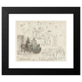 thumbnail image 2 of Christina Chalon 14x12 Black Modern Framed Museum Art Print Titled - Sketches of Goudweegster and Children (1771), 2 of 5