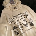 thumbnail image 2 of Sudaderas con capucha de Hello Kitty para hombres y mujeres, de manga larga Sudadera con capucha, ropa informal de Anime, sudaderas con capucha para parejas, moda, gran oferta, nuevo, 2 of 4