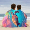 thumbnail image 3 of Kbndieu Beach Towels Super Lightweight Colorful Bath Towels Sandproof Beach Blanket Multi-purpose Towel for Travel Swimming Pool Beach Vacation Essentials, 3 of 9