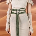 thumbnail image 3 of Medieval Woven Belt With Ring Buckle And Tassel, 3 of 3
