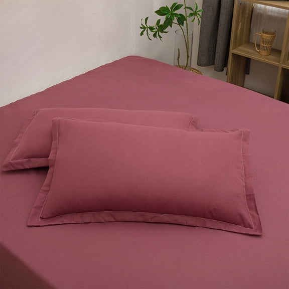 Emdiqzs Pillowcase, Soft & Breathable, Cotton, Set of 4, for Bedroom Decoration, Multiple Colors