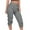 Gray, variant on Tuphregyow Womens High Waist Button Pant Comfy Quick Dry Harem Capris Elastic Casual Fitting Pants Workout Knee Length Pants With Pockets Solid White XL