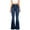 Blue, variant on Turilly Women High-waist Wide-legged Casual Pants Teenagers Classic Denim Skinny