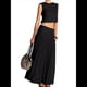 thumbnail image 3 of Vestido Maxi Plisado Fluido para Mujer, Vestido Maxi de Cintura Alta, Vestido Maxi de Fantasía Negro M, 3 of 8