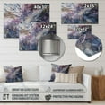 thumbnail image 4 of Designart "Exploring The Language Of Painting Purple II" Abstract Painting Metal Art Living Room, 4 of 5