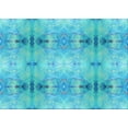 thumbnail image 1 of Ahgly Company Indoor Rectangle Patterned Dark Turquoise Green Area Rugs, 6' x 9', 1 of 1
