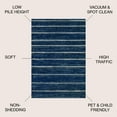 thumbnail image 3 of JONATHAN Y MOROCCAN HYPE 4 x 6 Area Rug, Williamsburg Minimalist Stripe - Navy/Cream, MOH201C-4, 3 of 9