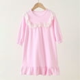 thumbnail image 3 of GYRATEDREAM Girls Soft Princess Nightgowns Sleep Shirt Crewneck Long Sleeve Nightie Dress Nightdress 3-14 Years, 3 of 5