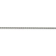 thumbnail image 2 of 925 Sterling Silver Rhodium-plated 1.5mm Diamond-cut Rope Chain; 14 inch; for Adults and Teens; for Women and Men, 2 of 4
