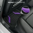 thumbnail image 4 of Road Comforts Heavy Duty Rubber Floor Mats Purple Aluminum Film Car Mats Set, Front and Rear Car Mats, 4 of 8