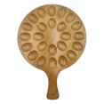 thumbnail image 2 of Hariumiu 16/24 Slot Egg Tray Deviled Eggs or Cheese Handcrafted Wooden Egg Holder Easter Multipurpose Egg Plate, 2 of 8