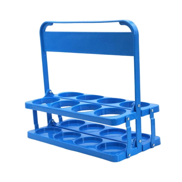 Portavasos y portavasos que ahorra espacio, versátil, con asa y 8 orificios. Ideal para karaokes, cafeterías, hogares uso diario.