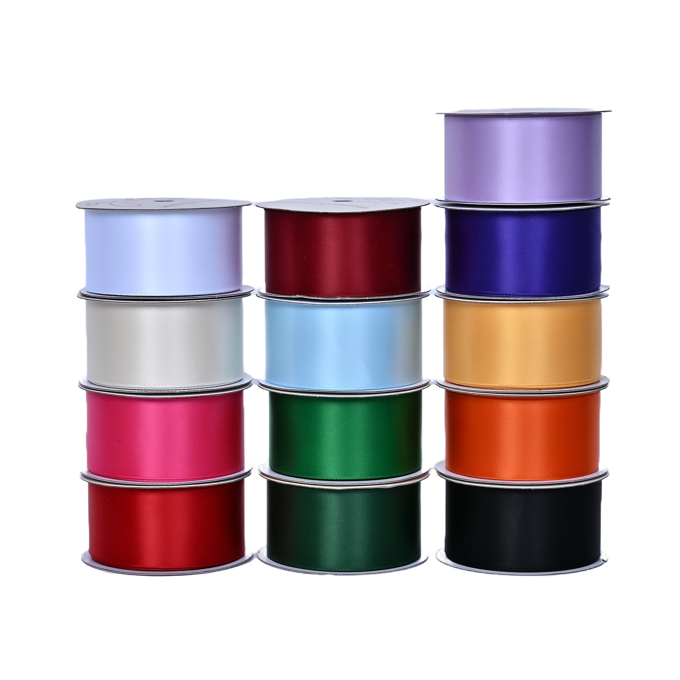 Gwen Studios 1.5" White Satin Ribbon, 7 Yards