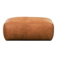 thumbnail image 2 of Poly and Bark Poly & Bark Denver Leather Ottoman - Full Grain Genuine Italian Leather Cognac Tan, 2 of 5