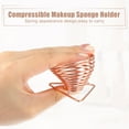 thumbnail image 4 of Unique Bargains Makeup Sponge Holder Beauty Sponge Dry Stand Beauty Sponge Holder for Vanity 1.81"x1.97" Rose Gold Tone, 4 of 7