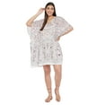 thumbnail image 2 of Gypsie Blu Women's Plus Size Tunic Short Kaftan Dress for Women Loose Summer Cover-up Casual Beachwear Tunics Online, 2 of 7