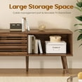 thumbnail image 7 of STARY Mid Century Modern TV Stands for up to 70" TV with Storage, Fluted Wood TV Stand for Living Room, Boho Media Console, Entertainment Center with Cable Management, 7 of 7