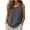 Gray, variant on Women Cotton Linen Tank Top Pleats Sleeveless Crew Neck Loose Fit Shirt Blouse for Summer Casual Purple XL