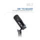 thumbnail image 2 of USB Condenser Microphone Mic with Mini Tripod Stand and Gain Knob for PC Laptop Games Playing Music Recording, 2 of 5