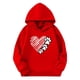 thumbnail image 3 of Sudaderas con capucha para niños y niñas, sudaderas casuales de manga larga, lindas sudaderas de gran tamaño con bolsillo de polar, chaquetas para niñas, 3 of 4
