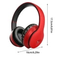 thumbnail image 3 of CXALSSY X3 Active Noise Cancelling Headphones, Over-Ear Headphones with Mic for Kids/Adults/Teen/School/TV, Red, 3 of 6