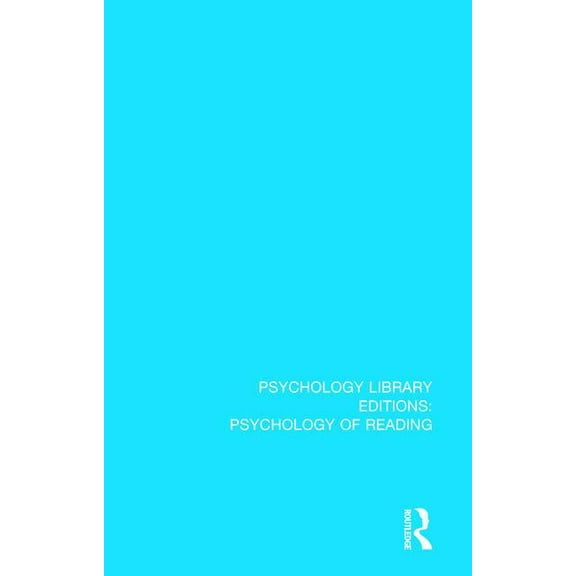 Psychology Library Editions: Psychology  Psychophysiological Aspects of Reading and Learning, Book 9, (Hardcover)