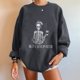 thumbnail image 4 of Sudadera extragrande de lana de manga larga con cuello redondo y estampado de calavera para mujer Fridja  hkj496, 4 of 7