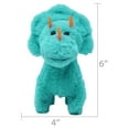 thumbnail image 6 of Kid Connection Miniature Electronic Walking Pet Teal Triceratops, 6in Height, Toddler Plush Toys, 6 of 8
