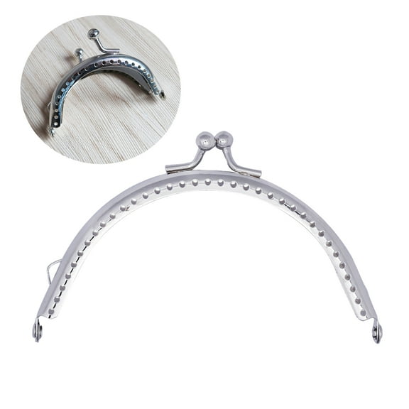 unbranded  6 .5cm Purse Chains Charms for Handbags Arch Shape Coin Clasp Silver