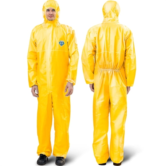 Mono desechable Medtecs Hazmat Suit PPE de nivel 4