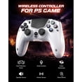 thumbnail image 5 of Wireless Controller for PS-5/PC/MAC/iOS/Android/Steam Deck, Gamepad with Dual-Vibration, 6-Axles-Sensor, 3,5mm Audio-Jack Headset, 5 of 8