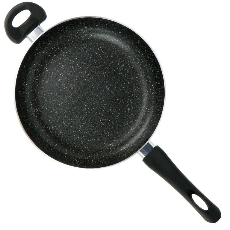 Oster 3.5 Quart Nonstick Aluminum Saute Pan with Lid in Gray