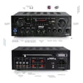 thumbnail image 2 of Amplificador de Audio para Karaoke en Casa de 2 Canales Pyle, Bluetooth, Entrada AUX, USB, 2 Entradas de Micrófono con Efecto de Eco, Compacto y Negro, Ideal para Fiestas y Reuniones, 2 of 8