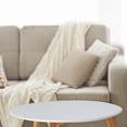 thumbnail image 4 of 40 Inch Elastic Edged Round Table Cloth Table Protector Oil Table Cover white, 4 of 7