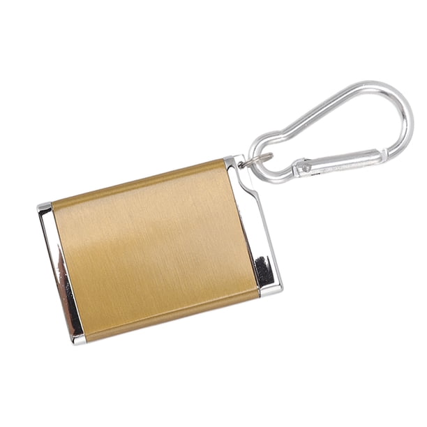 Con Cenicero, Mini Llavero Portátil De Cenicero Delicado Ignífugo De aleación De Zinc Con Tapa De Hebilla