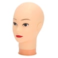 thumbnail image 3 of Makeup Training Head  Display Head Bald Mannequin Head Hat Display Head Hat  Display Mannequin Head Model Makeup Training Practice Bald Mannequin Head Pink Base, 3 of 8